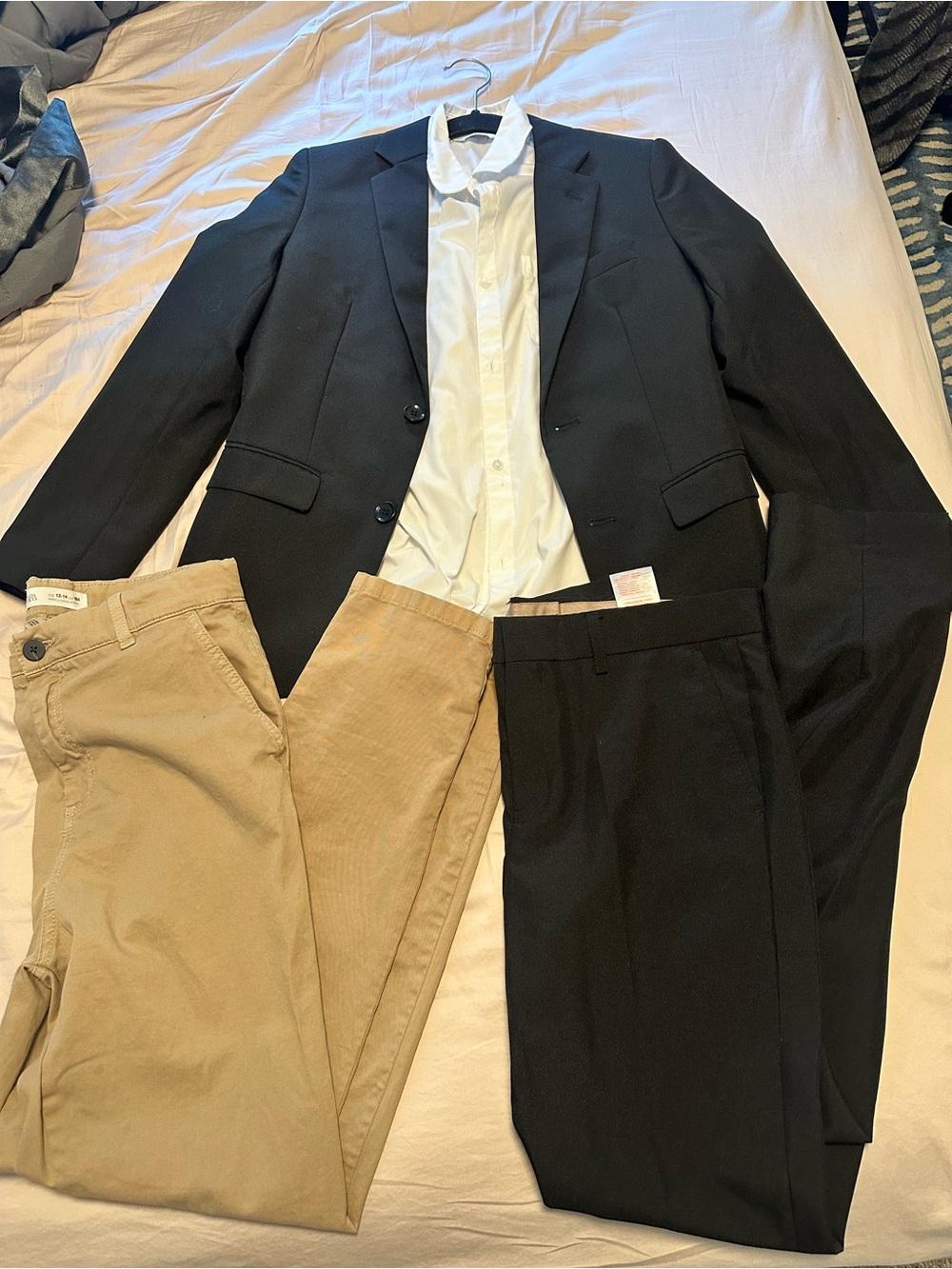 Opposuits 14Y FULL Suit/Pants Combo with H&M Dress Shirt & Zara Khaki Pants